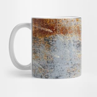 Scratches on a grunge metal wall Mug